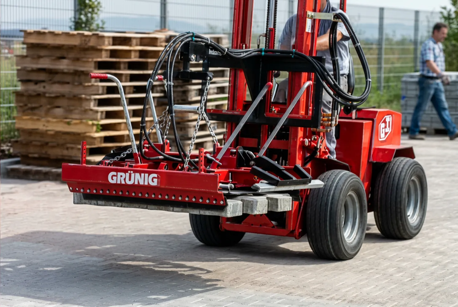 Pflasterverlege Gerät Uni-Truck Pflasterverlege Gerät Uni-Truck